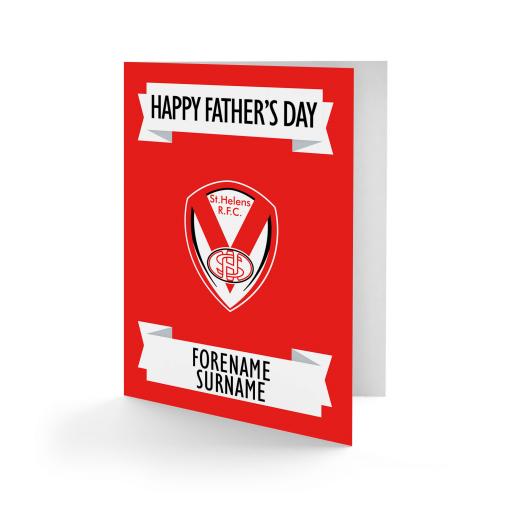St Helens Crest Father's Day Card