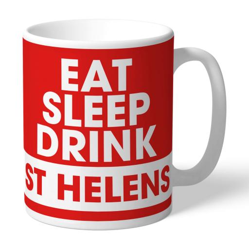 St Helens Eat Sleep Drink Mug