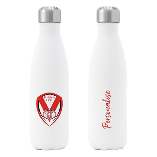 St Helens Crest Insulated Water Bottle - White